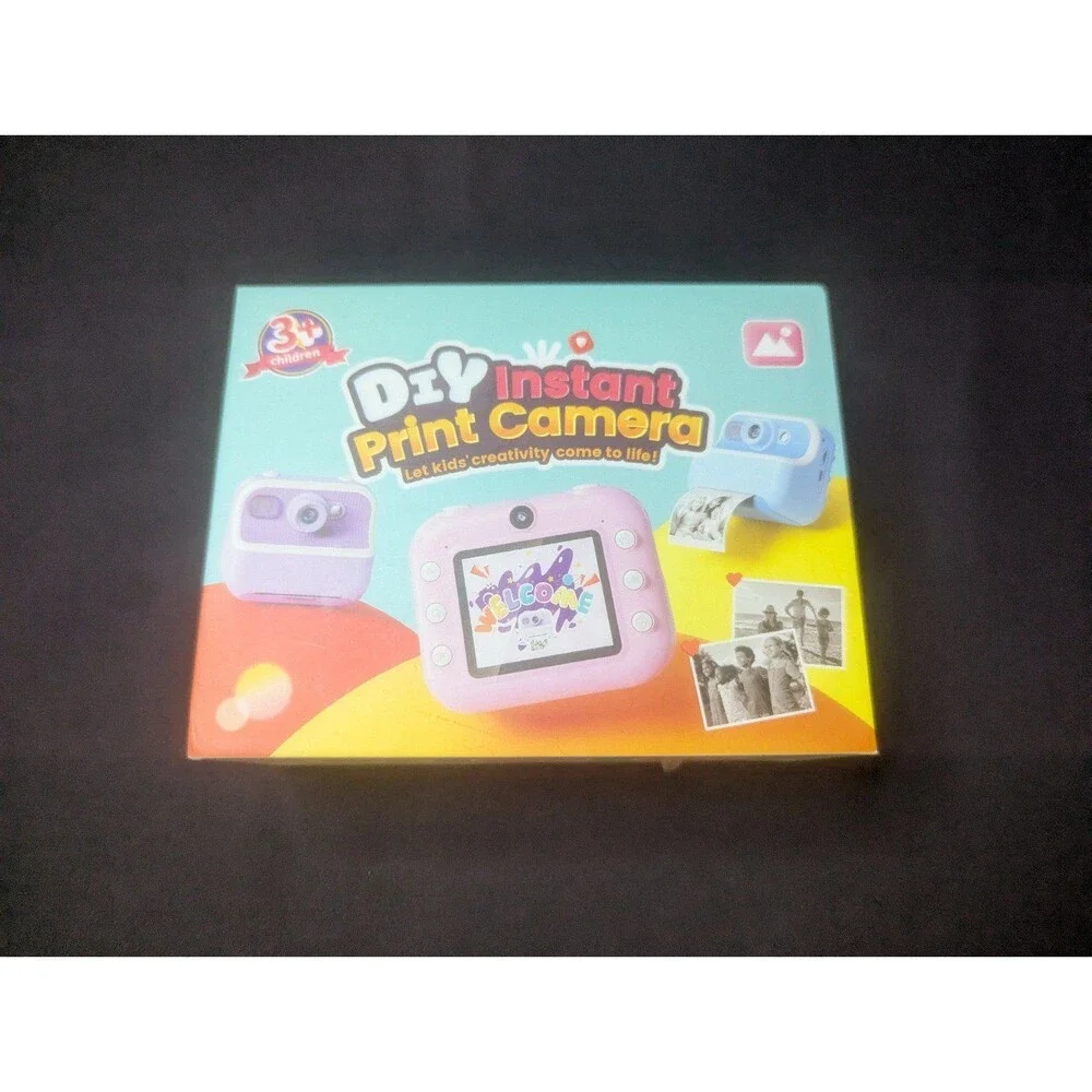 DIY Instant Print Camera Kids Camera Pink